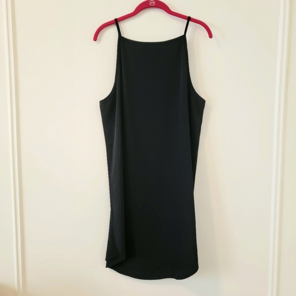 Aqua for Bloomingdale's Little Black Sleeveless Slip-On Dress - Size Large